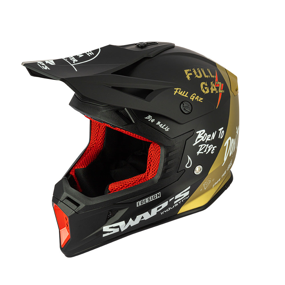 Casque Cross BLUR S818 FullGaz — Swaps