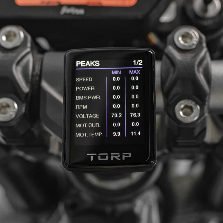 Écran couleur TORP pour affichage des données de conduite sur Surron Light Bee