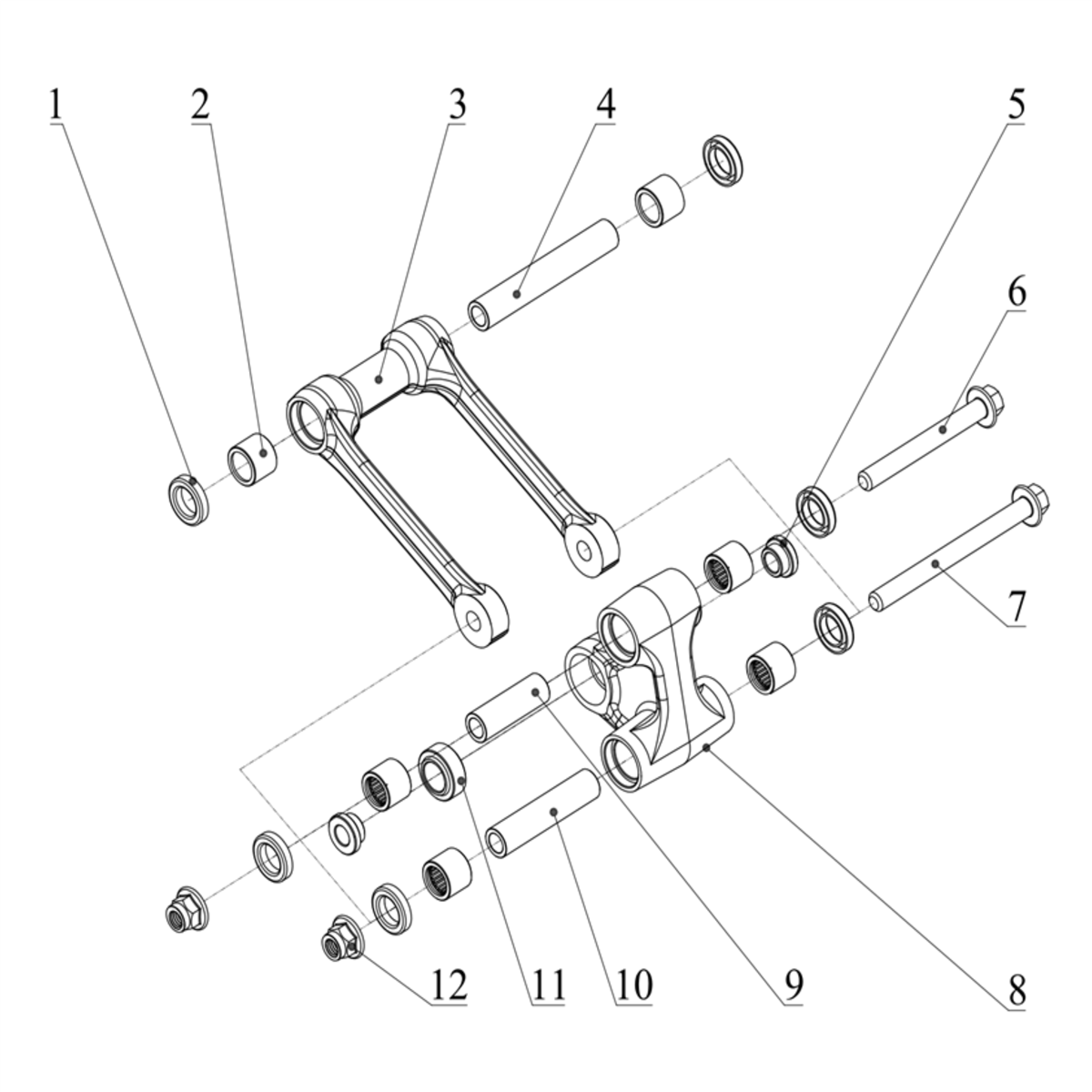 RFN SX-E15 Plus Grandes Roues - Système De Biellette