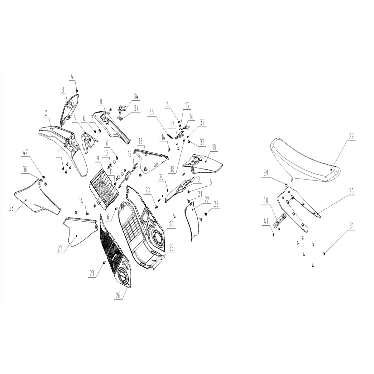 RFN SX-E5 - Plastiques