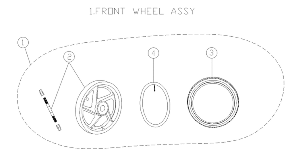 Sedna MX12 - Roue Avant