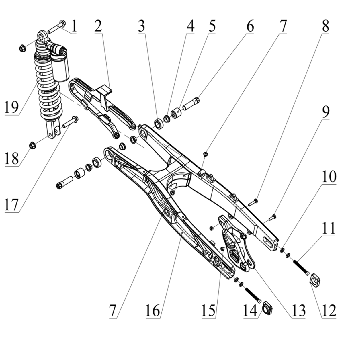 RFN SX-E15 - Bras Oscillant