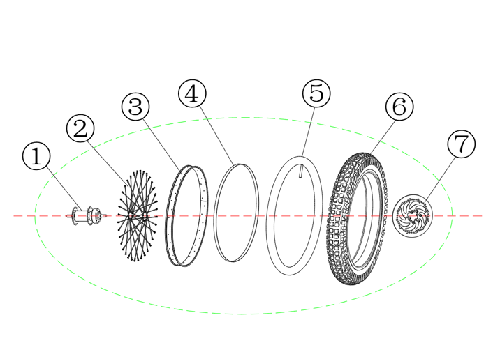 Sedna SX18 - Roue Avant