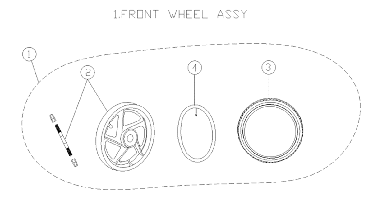 Sedna MX16 - Roue Avant