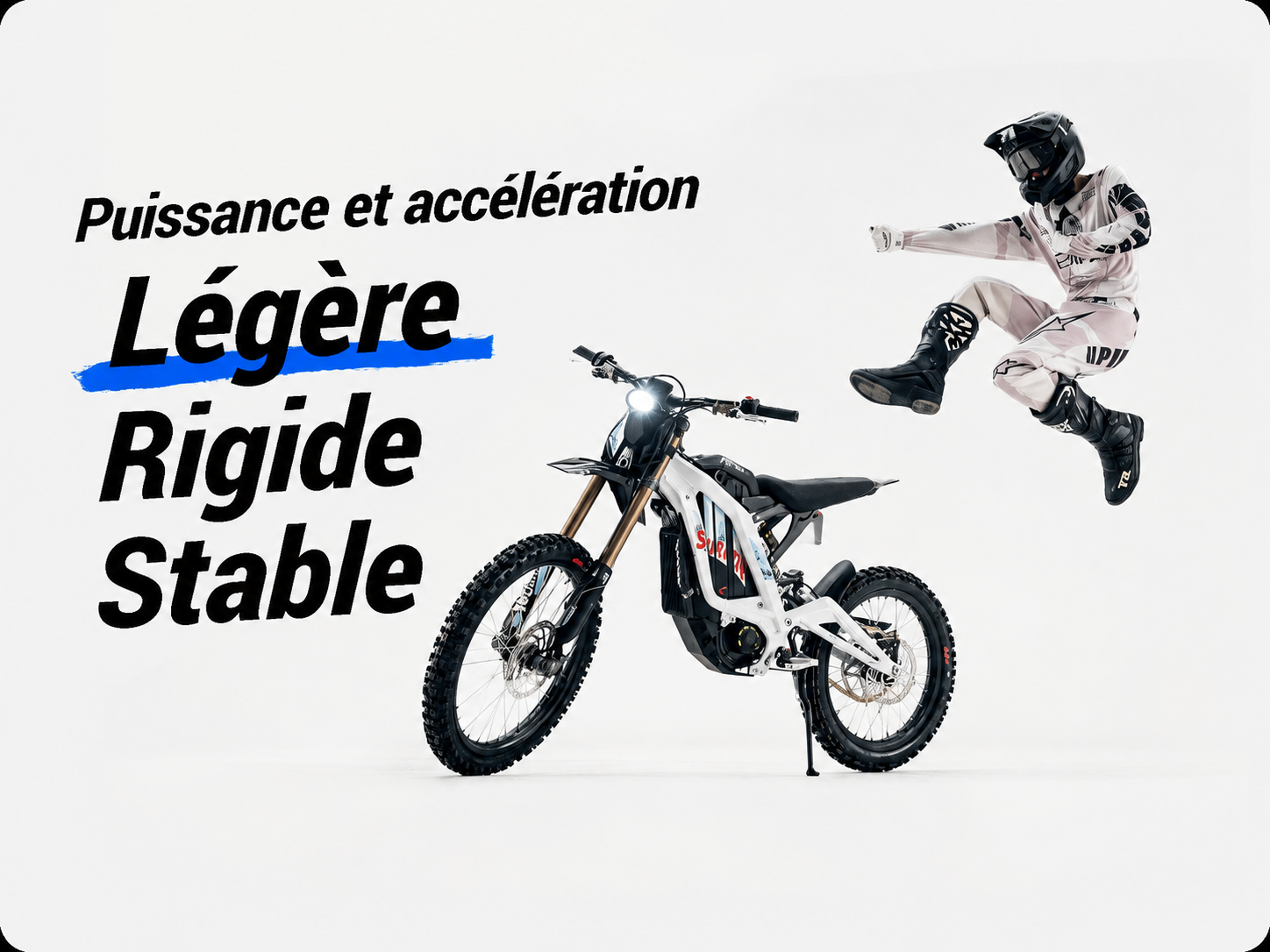 Visuel de référence Sur-Ron Light Bee 2026 : légère, rigide, stable